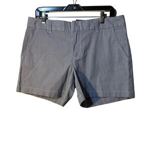 Tommy Hilfiger Women's  5 Inseam Shorts, Size 10, Blue White Stripe